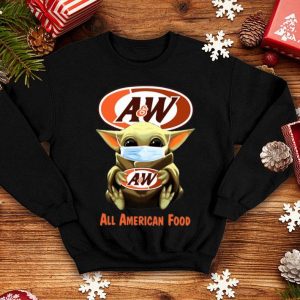 Star Wars Baby Yoda Mask A&w Restaurants All American Food Covid-19 shirt