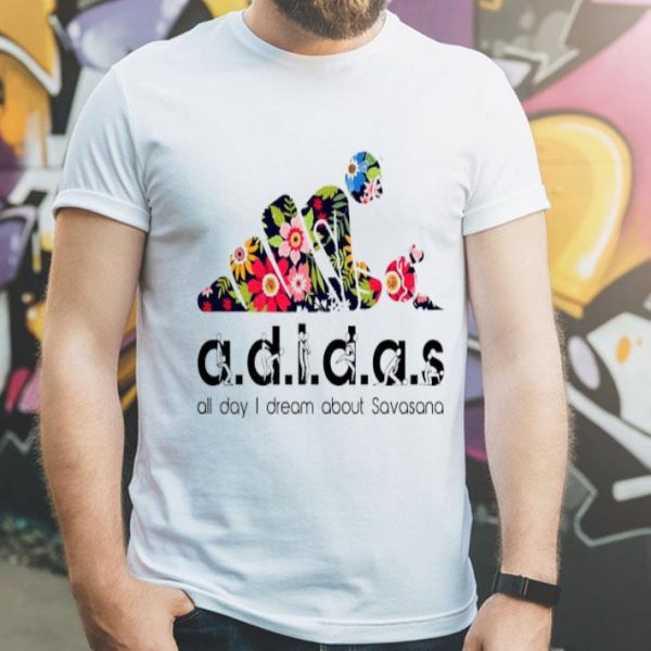 Adidas All Day I Dream About Savasana Yoga Floral shirt