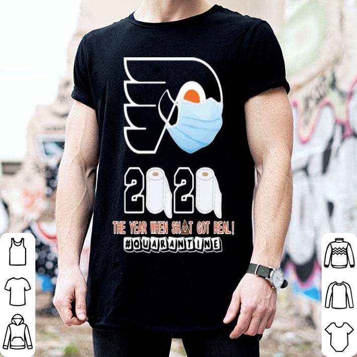 Philadelphia Flyers Mask 2020 The Year When Shit Got Real #quarantine shirt