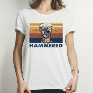 Vintage Glass Beer Shark Hammered shirt