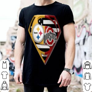 Superman Pittsburgh Steelers And Ohio State shirt