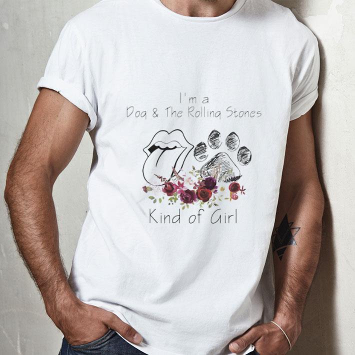 I’m A Paw Dog And The Rolling Stones Kind Of Girl Floral shirt