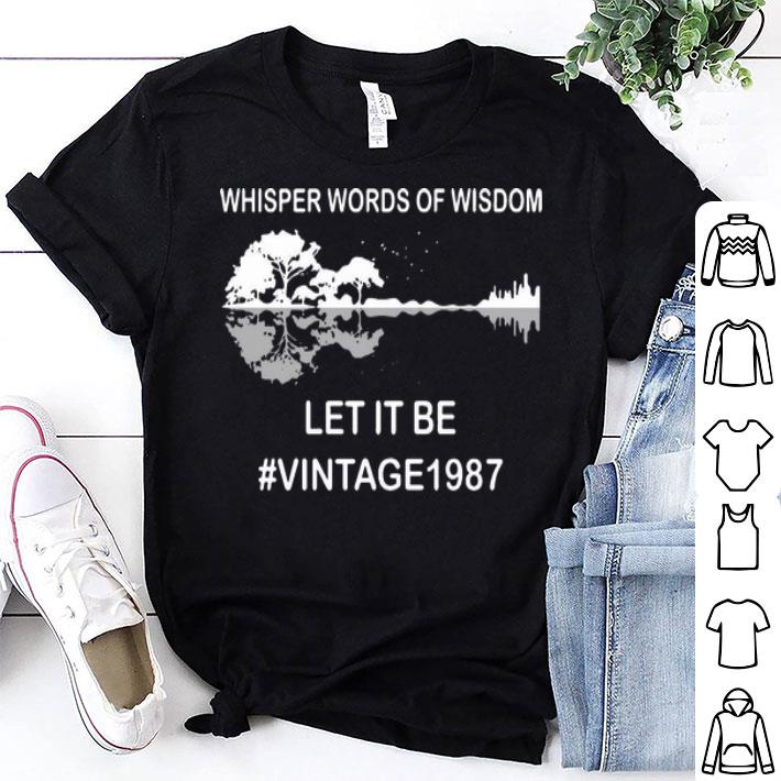 Whisper Words Of Wisdom Let It Be Guitar Lake shirt