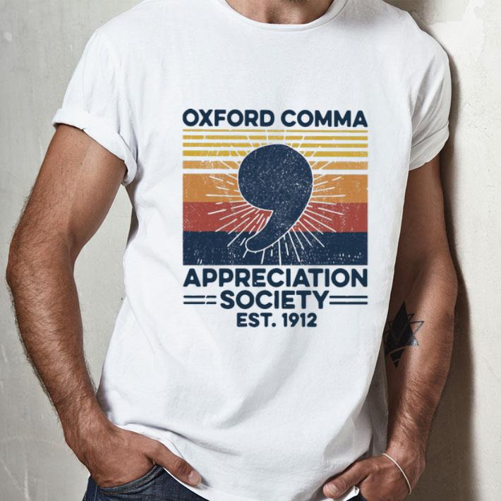 Vintage Oxford Comma Appreciation Society Est. 2912 shirt