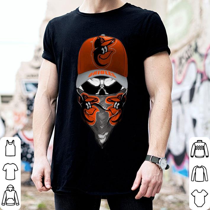Baltimore Orioles Skull Face Mask shirt