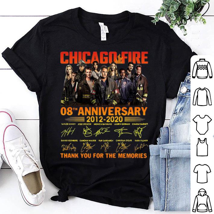 Chicago Fire 08th Anniversary Thank You For The Memories Signatures shirt