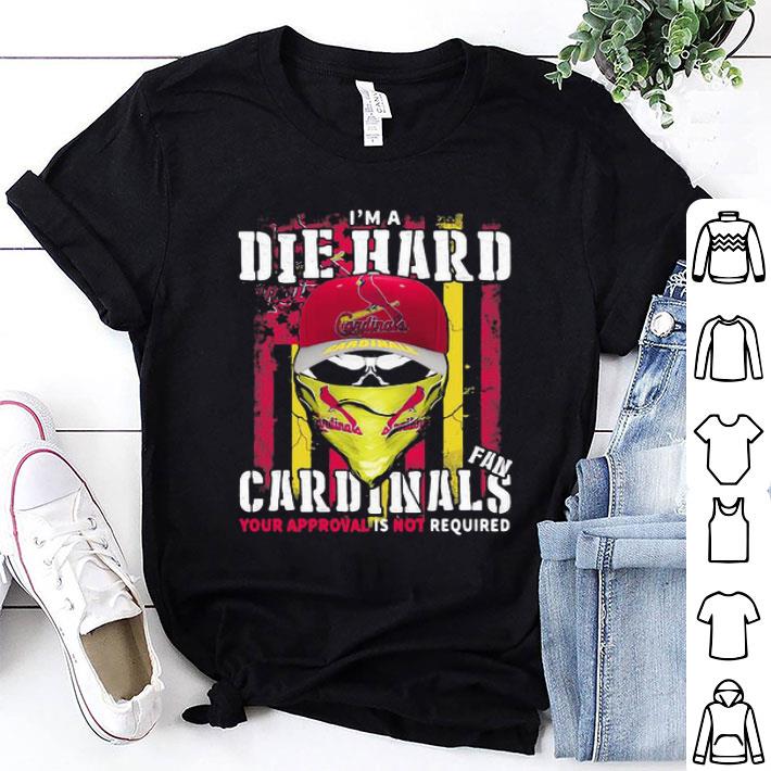 Skull I’m A Die Hard Fan St. Louis Cardinals American Flag shirt