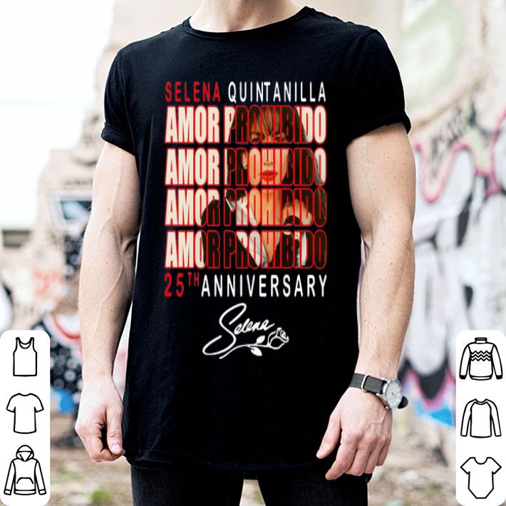 Selena Quintanilla Amor Prohibido 25th Anniversary Signature shirt