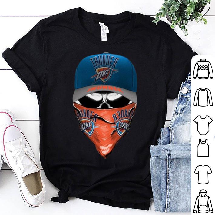 Oklahoma City Thunder Skull Face Mask shirt