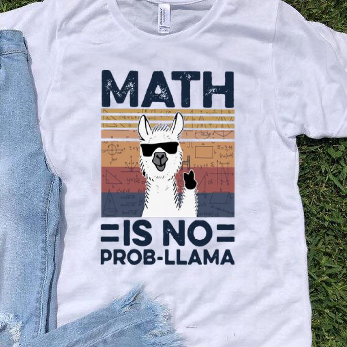 Vintage Llama Math Is No Prob-Llama shirt