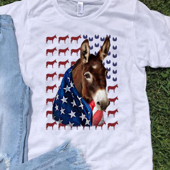 Donkeys American Flag 4th Of July Independence Day shirt