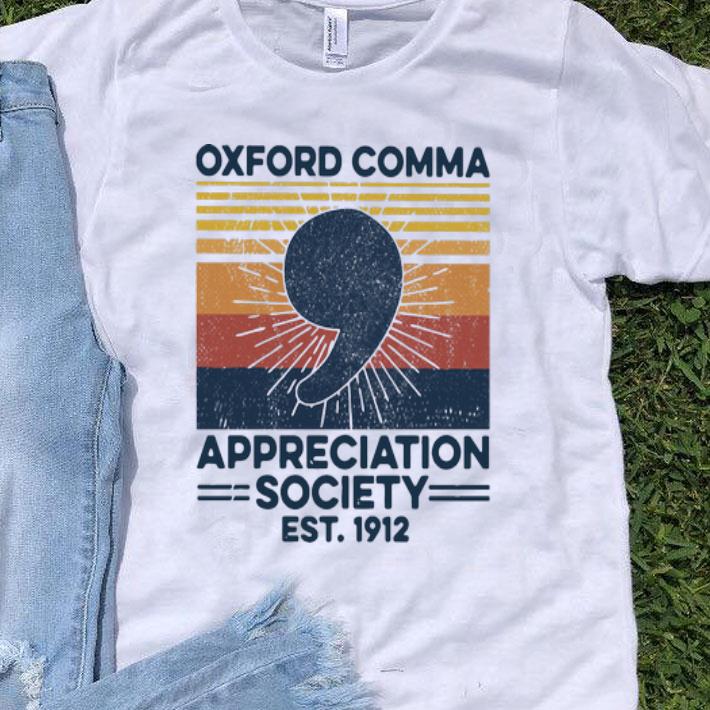 Vintage Oxford Comma Appreciation Society Est. 2912 shirt