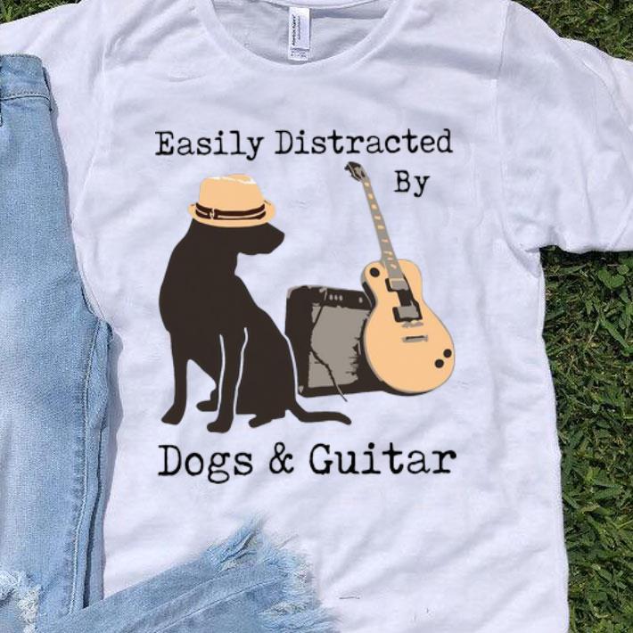 Easily Distracted By Dogs And Guitar shirt