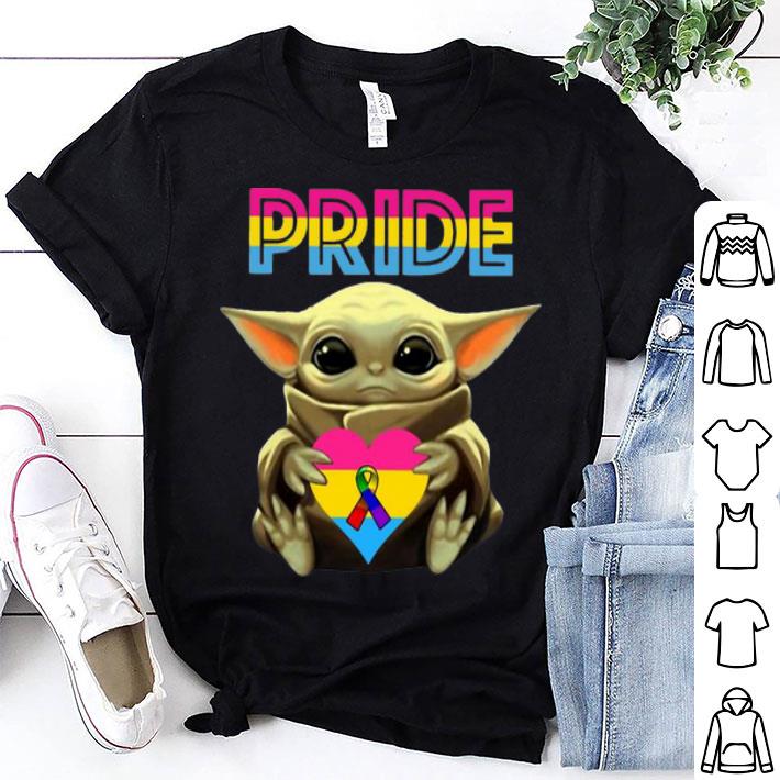 Pride Baby Yoda Heart Rainbow Ribbon shirt