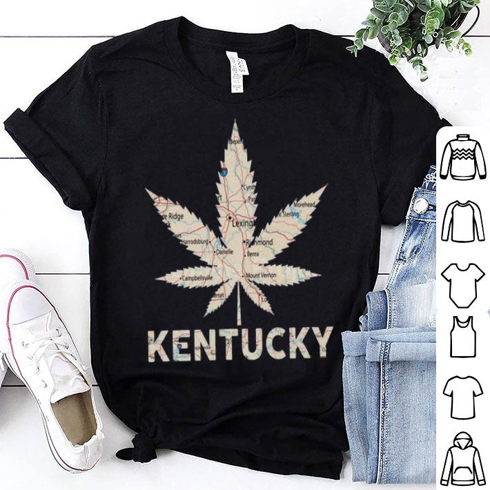 Weed Marijuana Kentucky To Map shirt