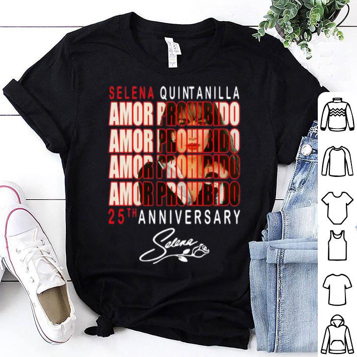 Selena Quintanilla Amor Prohibido 25th Anniversary Signature shirt