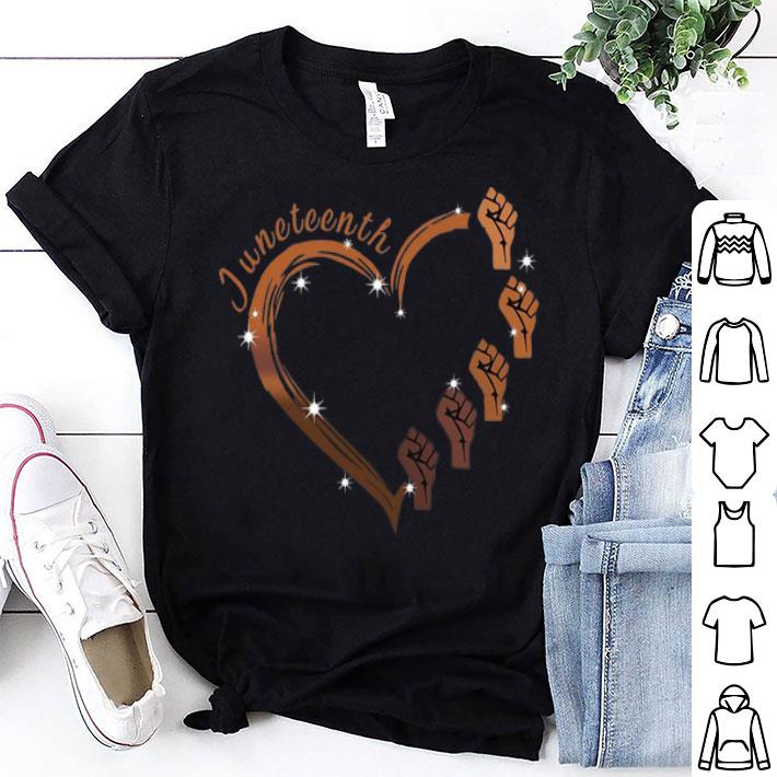 Heart Juneteenth Black Lives Matter shirt