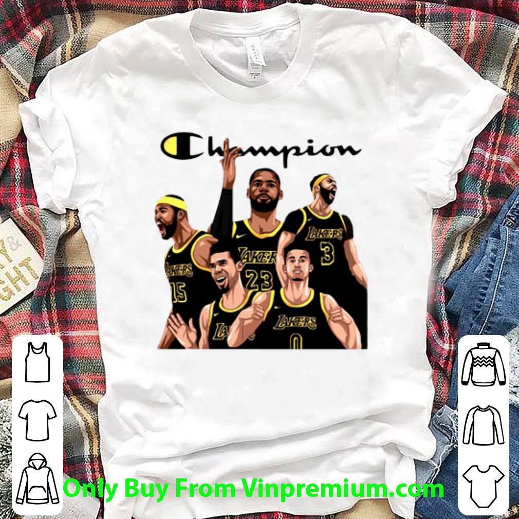 Nice Champion Squad Los Angeles Lakers shirt