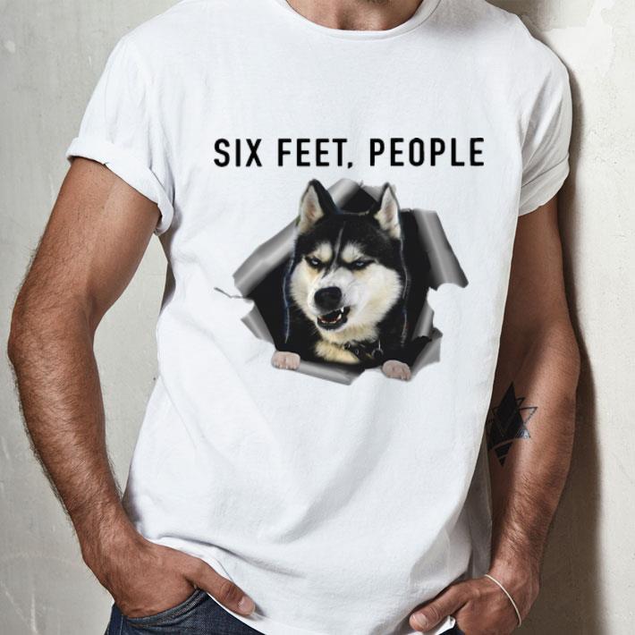 Husky Six Feet People Social Distancing shirt