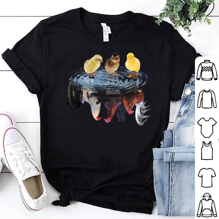 Chicken Water Mirror Reflection shirt