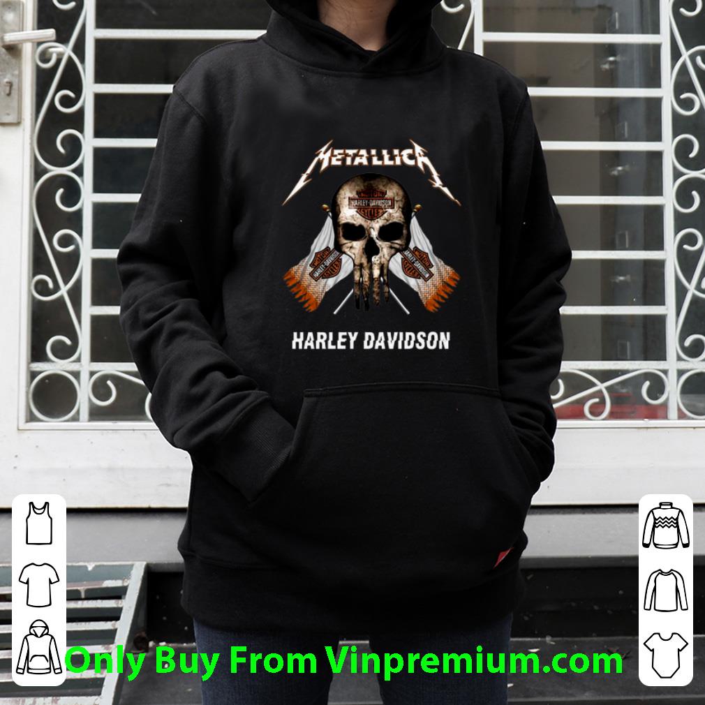 6179cdfe great skull metallica harley davidson shirt 4 - Great Skull Metallica Harley Davidson shirt