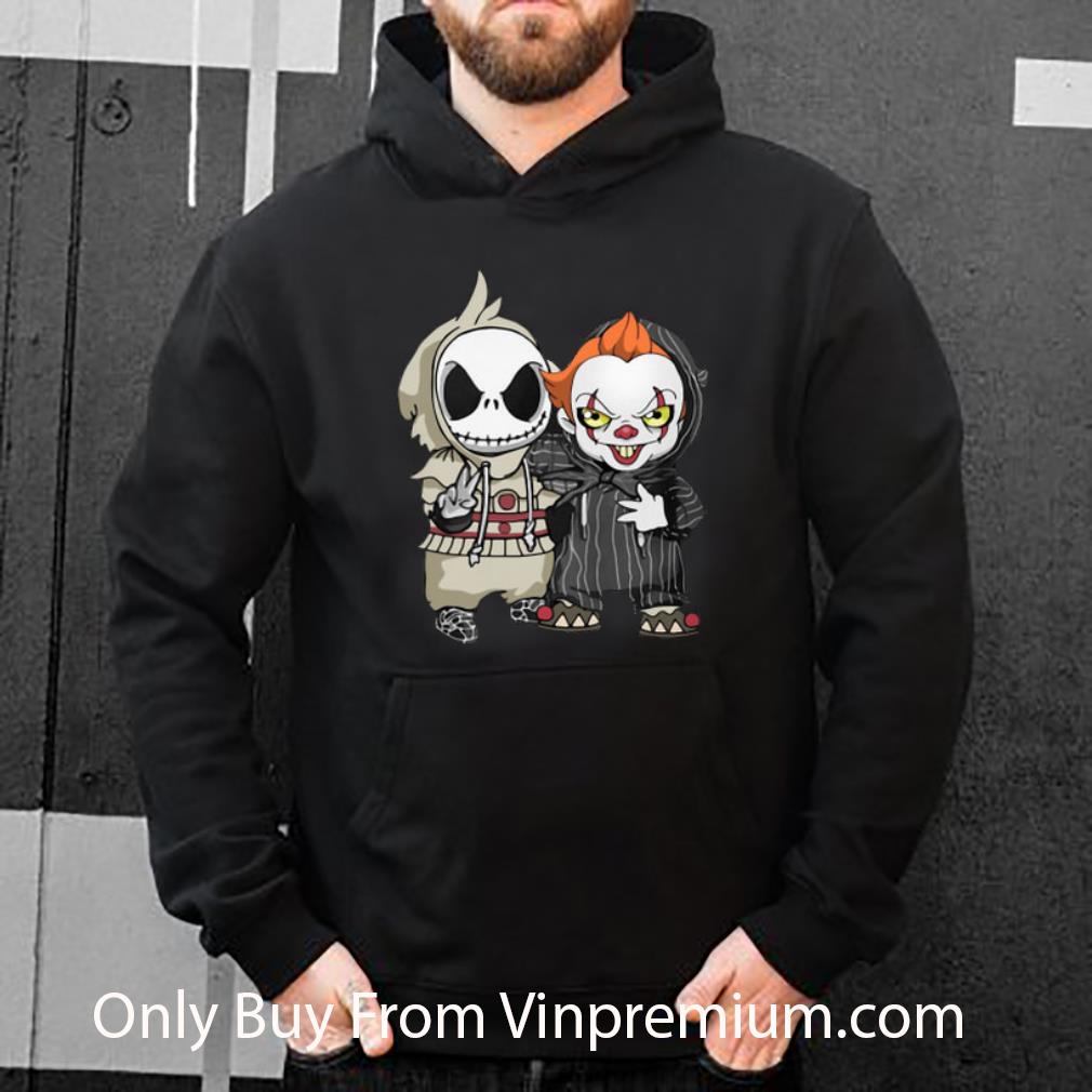 7b447910 top baby jack skellington and pennywise halloween shirt 4 - Top Baby Jack Skellington And Pennywise Halloween shirt