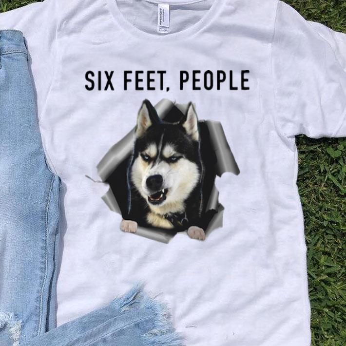 Husky Six Feet People Social Distancing shirt