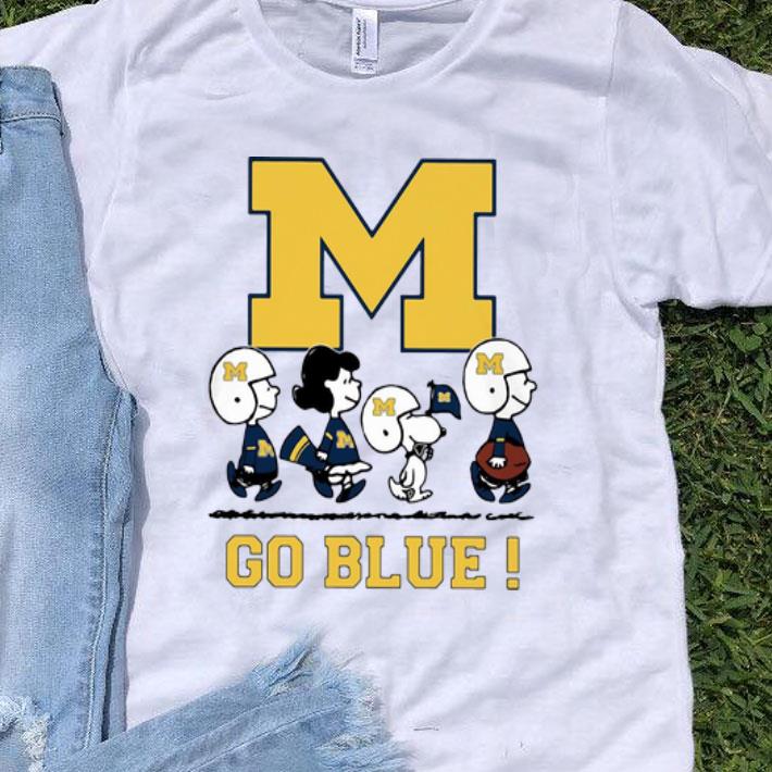 Peanuts Michigan Wolverines Go Blue shirt