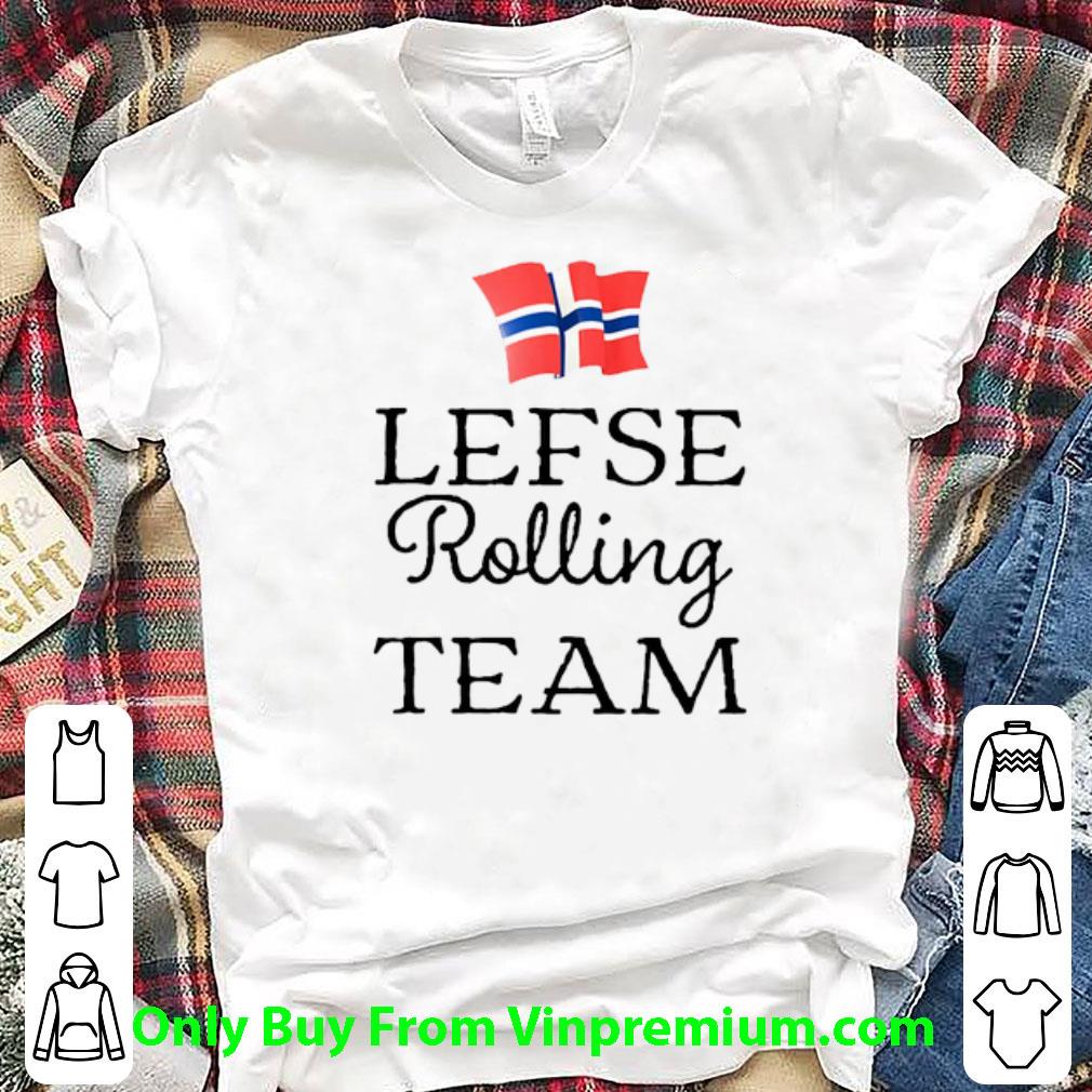 Great Lefse Rolling Team Flag Of Norway shirt