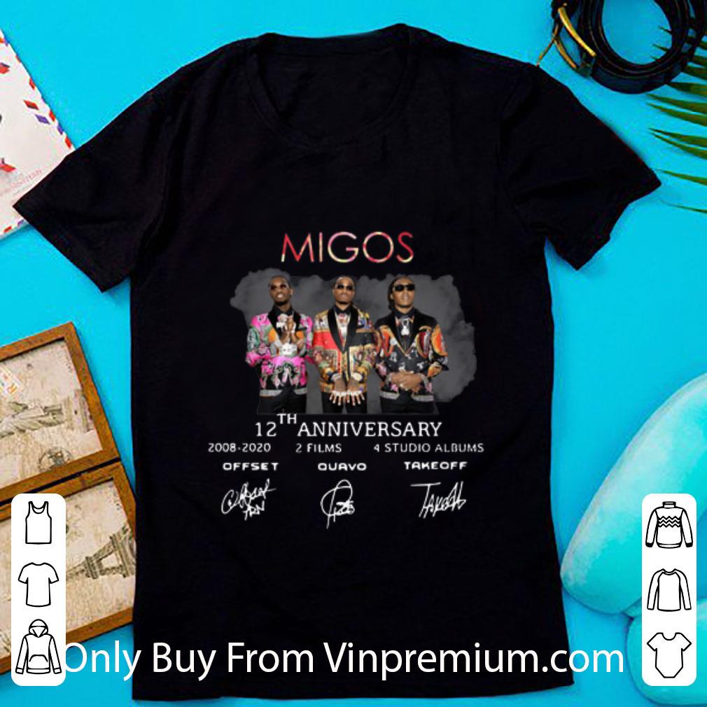 Official Migos 12th Anniversary Signatures-recovered shirt