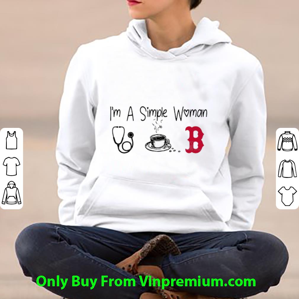 e2bb8aa6 top i m a simple woman i like nurse coffee and boston red sox shirt 4 - Top I’m A Simple Woman I Like Nurse Coffee And Boston Red Sox shirt