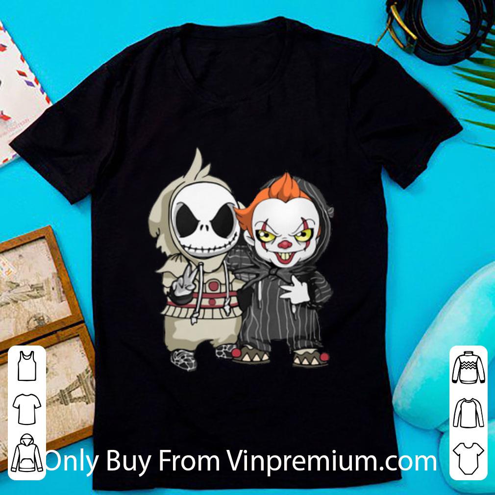 Top Baby Jack Skellington And Pennywise Halloween shirt