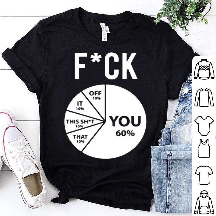 Pie Chart Fuck You Off It This Shit That shirt