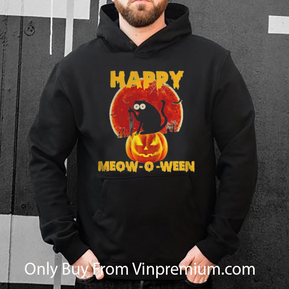 Nice Black Cat Hold Knife Happy Meow O Ween Halloween shirt 3cb665b8 nice black cat hold knife happy meow o ween halloween shirt 4 - Nice Black Cat Hold Knife Happy Meow O Ween Halloween shirt
