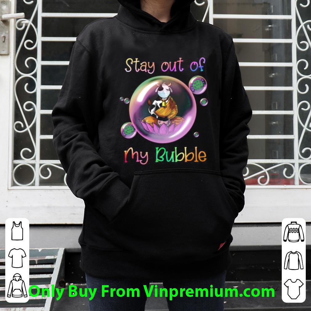 4717a5af great stay out of my bubble coronavirus buddha cow mask shirt 4 - Great Stay Out Of My Bubble Coronavirus Buddha Cow Mask shirt