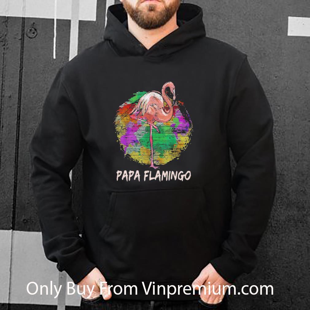 a60b302b hot papa flamingo colors circle father s day shirt 4 - Hot Papa Flamingo Colors Circle Father's Day shirt