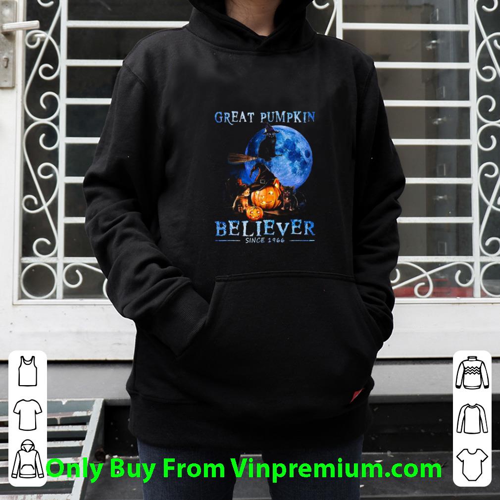 ecbcff3c official halloween cat witch great pumpkin believer since 1966 shirt 4 - Official Halloween Cat Witch Great Pumpkin Believer Since 1966 shirt
