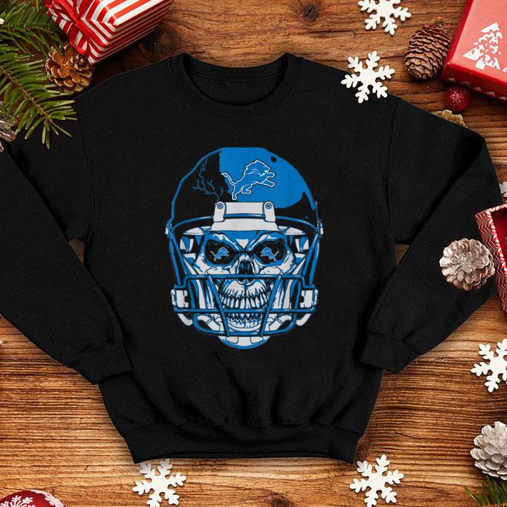 185435ec hot halloween skull helmet skeleton football detroit lion fan shirt 4 - Hot Halloween Skull Helmet Skeleton Football Detroit-Lion Fan shirt