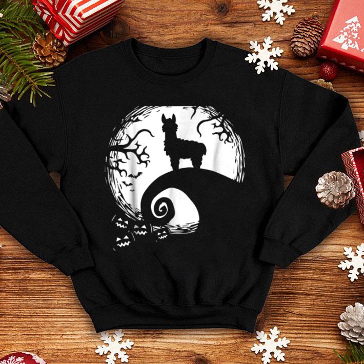 1bb8f059 great funny llamas and moon halloween costume shirt 4 - Great Funny Llamas And Moon Halloween Costume shirt