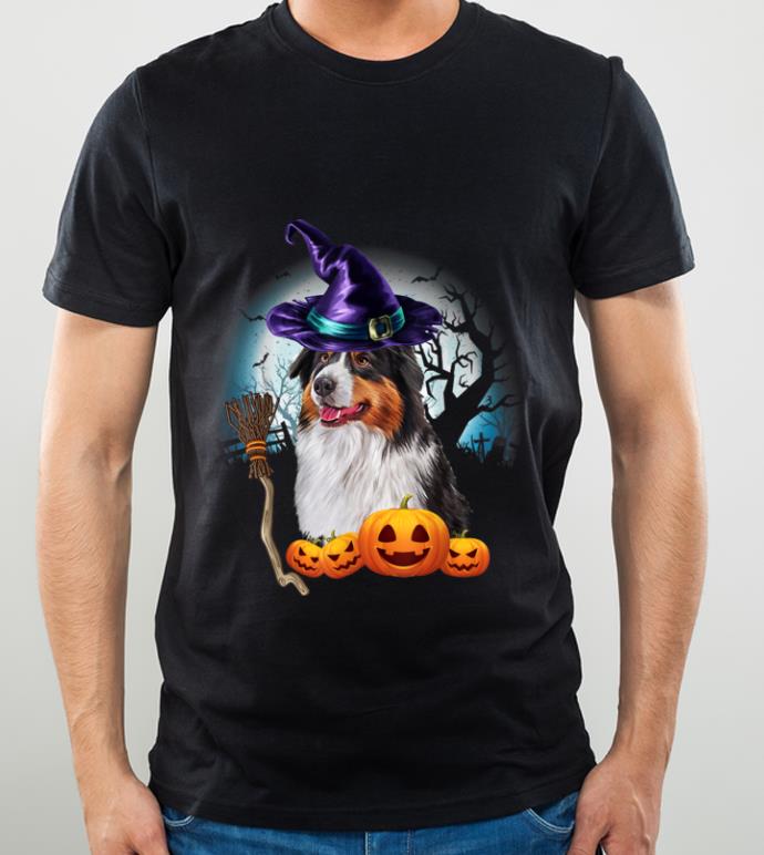 239448aa great australian shepherd witch hat dog halloween costume shirt 4 - Great Australian Shepherd Witch Hat Dog Halloween Costume shirt