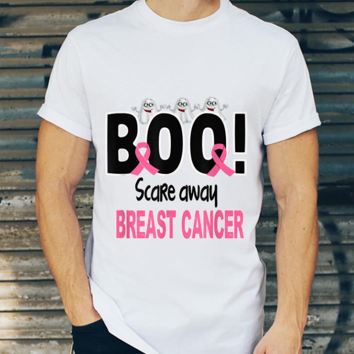 2dcb1d15 top halloween breast cancer awareness boo scare away shirt 4 - Top Halloween Breast Cancer Awareness-BOO! Scare Away shirt