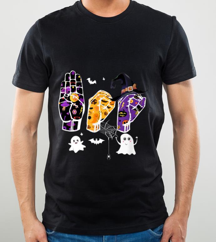 5b8b8120 awesome boo sign language halloween halloween shirt 4 - Awesome BOO Sign Language Halloween Halloween shirt