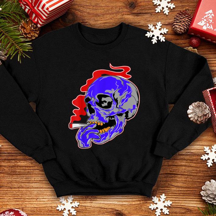 5c3c1c00 original new product skull smoking halloween usa shirt 4 - Original New Product- Skull Smoking Halloween - USA shirt