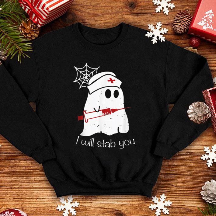 652bfe28 awesome i will stab you ghost nurse funny halloween shirt 4 - Awesome I Will Stab You Ghost Nurse - Funny Halloween shirt