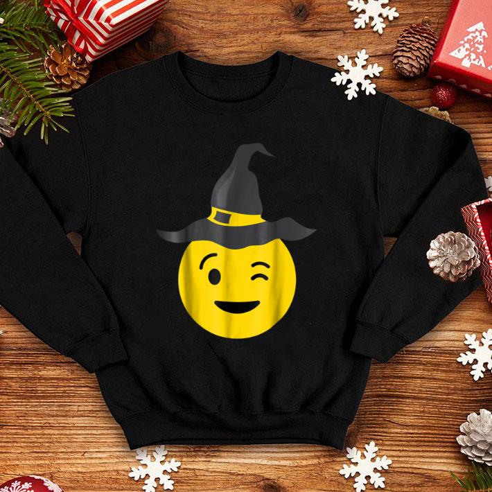 665c032b premium emoji wink blink winky witch hat funny halloween shirt 4 - Premium Emoji Wink Blink Winky Witch Hat Funny Halloween shirt