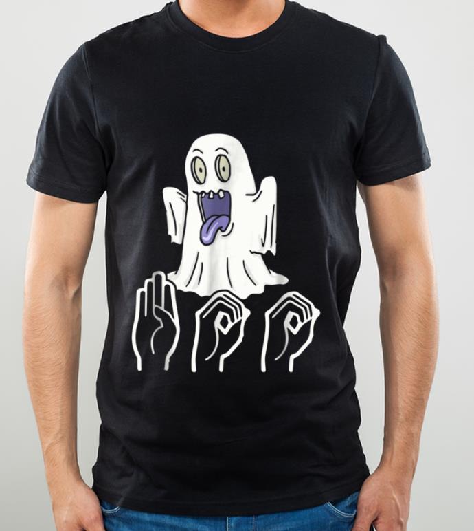 78230336 nice boo asl sign language ghost halloween costume shirt 4 - Nice BOO ASL Sign Language Ghost Halloween Costume shirt