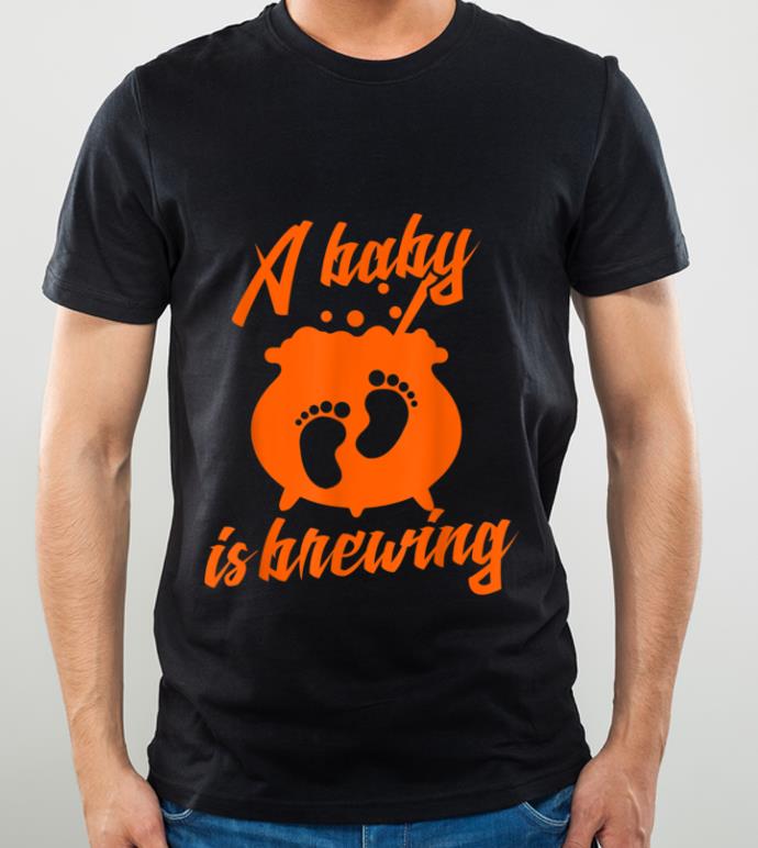 793157e1 original a baby is brewing funny halloween pregnancy announcement shirt 4 - Original A Baby Is Brewing Funny Halloween Pregnancy Announcement shirt