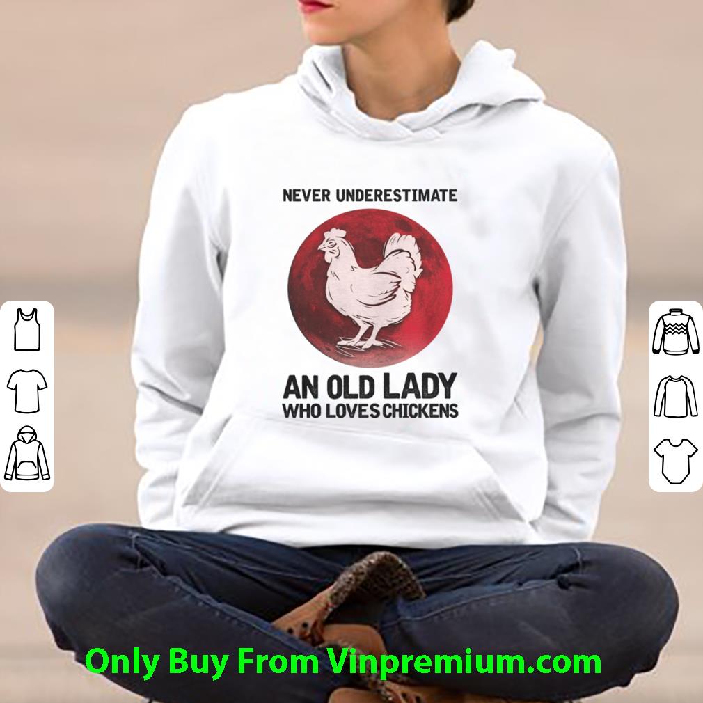 Nice Never Underestimate An Old Lady Who Loves Chickens Sunset shirt 82962ee3 nice never underestimate an old lady who loves chickens sunset shirt 4 - Nice Never Underestimate An Old Lady Who Loves Chickens Sunset shirt