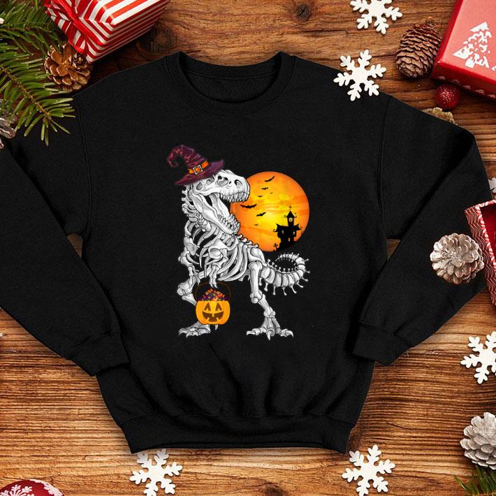 a5b7ef84 top dinosaur with candy pumpkin halloweens shirt 4 - Top Dinosaur with Candy Pumpkin Halloweens shirt