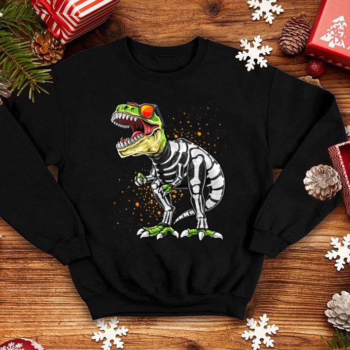 cc17f4fd top halloween t rex dinosaur skeleton costume boys shirt 4 - Top Halloween T Rex Dinosaur Skeleton Costume Boys shirt